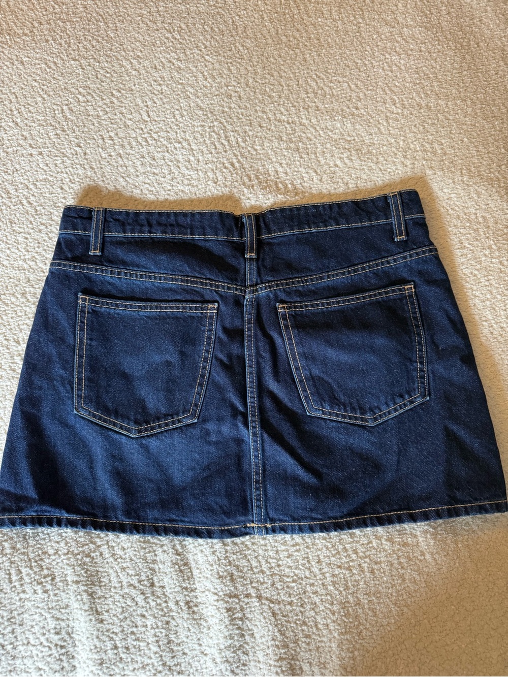Zara Dark Blue Denim Mini Skirt - Picture 2 of 2